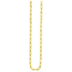 Paperclip Necklace 18k Yellow Gold 18.0inches Long