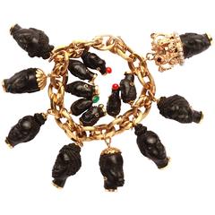 Italian Blackamoor Charms Bracelet 9