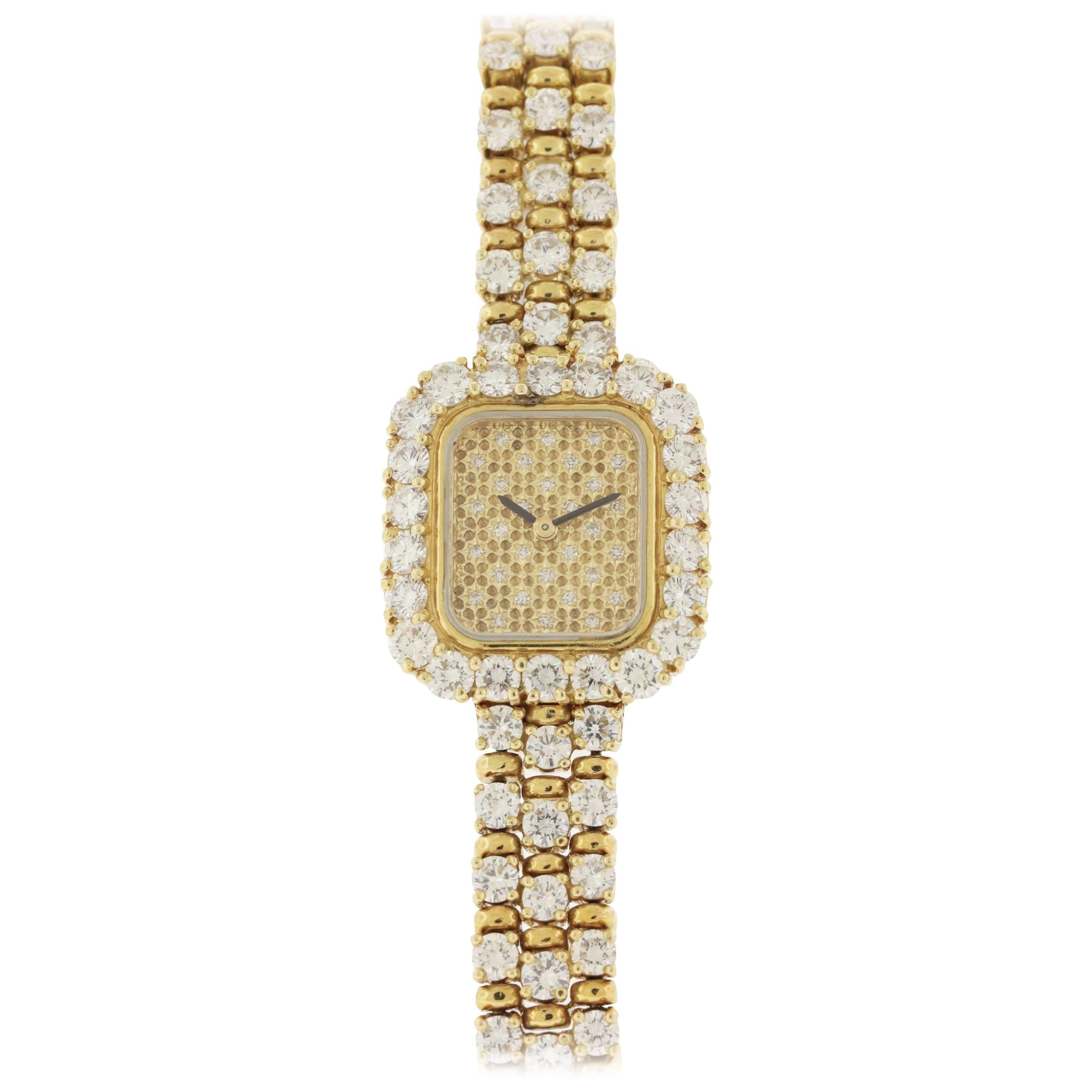 Audemars Piguet Ladies Yellow Gold Diamond Quartz Wristwatch 