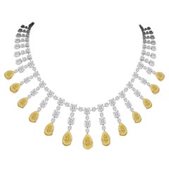 Retro Emilio Jewelry Gia Certified 69.00 Carat Fancy Diamond Necklace 