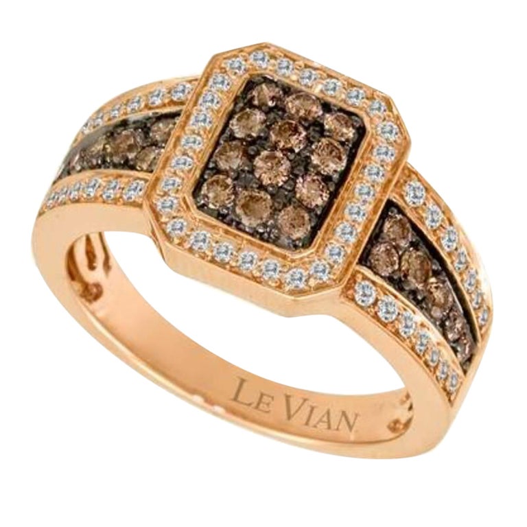 Grand Sample Sale Ring Featuring Chocolate Diamonds, Vanilla Diamonds ...