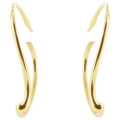 Tiffany & Co. Gold Heart Hoop Earrings