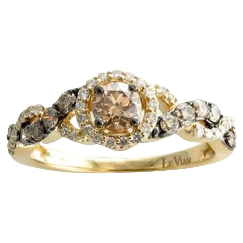 Le Vian Chocolatier Ring Featuring Chocolate Diamonds, Vanilla Diamonds Set For Sale