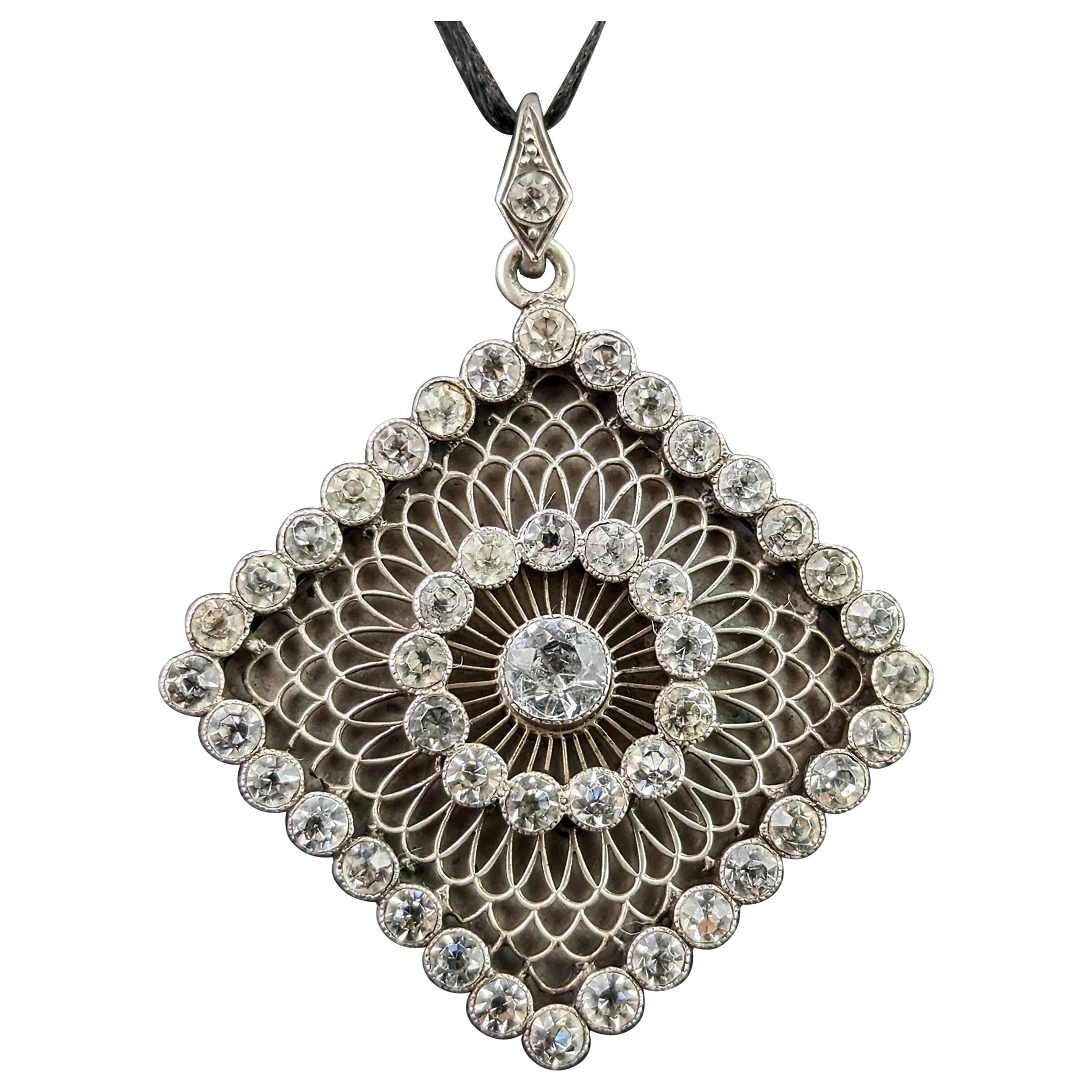 Perfection in a French Paste Pendant at 1stDibs