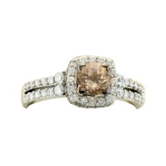 Le Vian Bridal Ring Featuring Peach Morganite Vanilla Diamonds, Chocolate