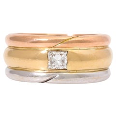 Ring with Diamond in the Princess Cut