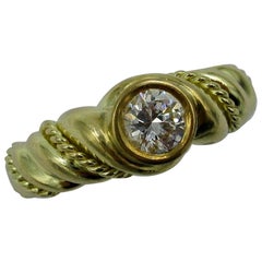 .50 Carat Tiffany & Co. Diamond Ring Engagement Ring E Color 18 Karat Gold