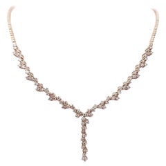 NO RESERVE PRICE IGI Certified 1.80 Natural Pink Diamond Necklace 14K Rose Gold