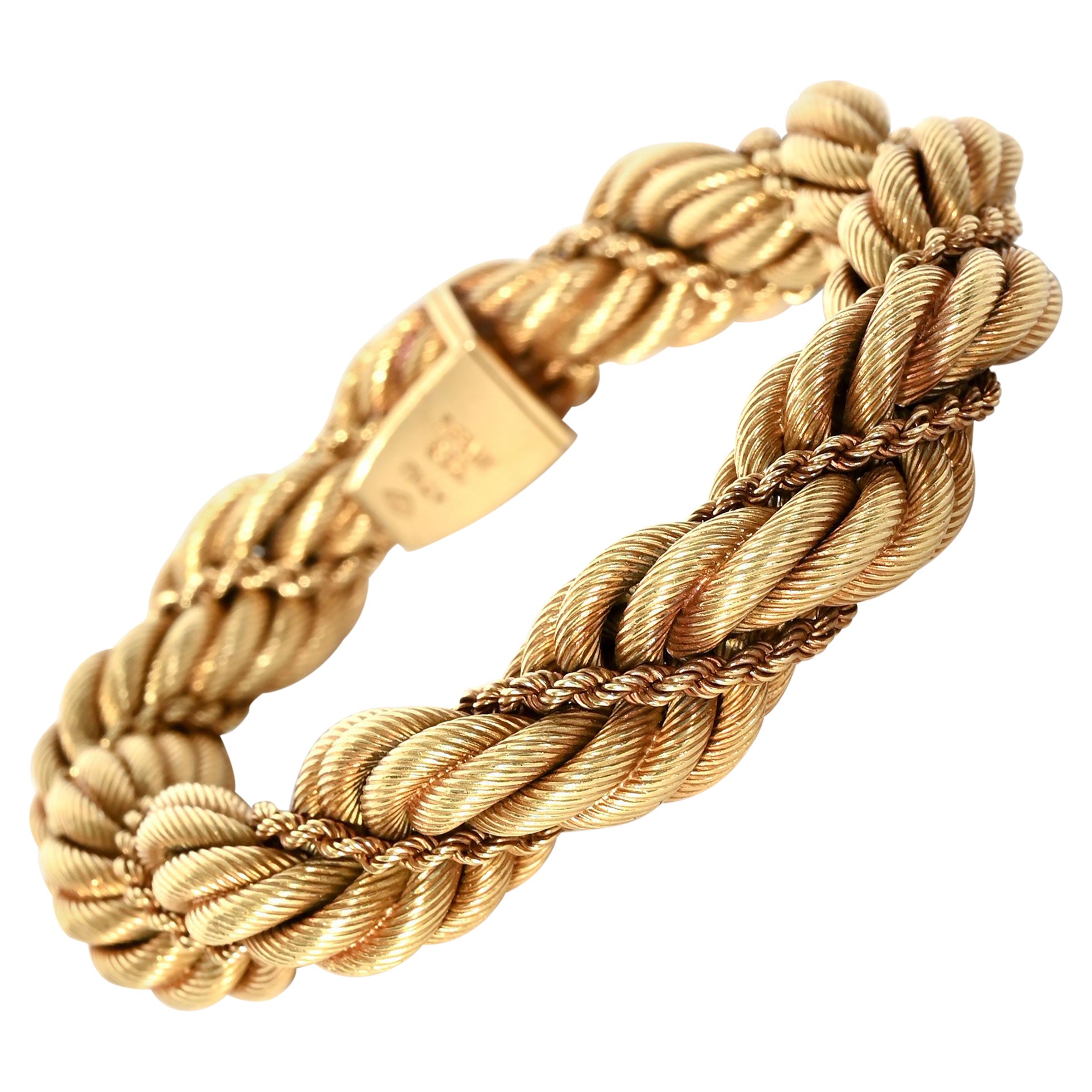 Tiffany Rope Twist Gold Bracelet