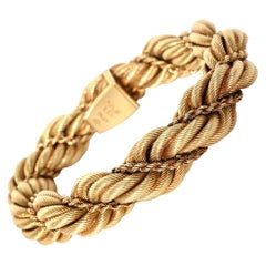 Vintage Tiffany Rope Twist Gold Bracelet
