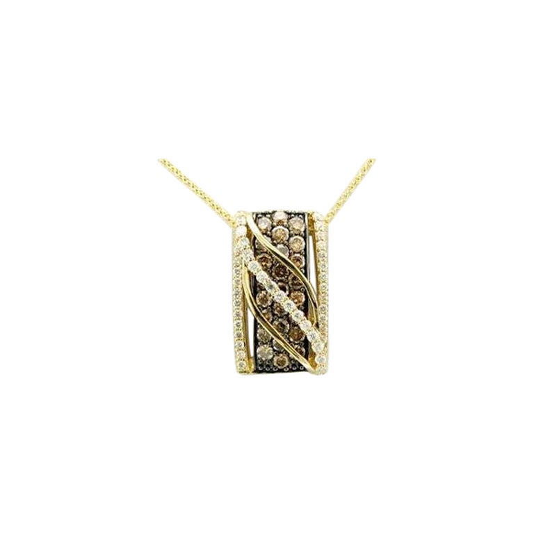 Le Vian Chocolatier Pendant featuring Chocolate Diamonds , Vanilla Diamonds  For Sale