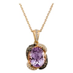 Le Vian Chocolatier Pendant Featuring Cotton Candy Amethyst Chocolate Diamonds