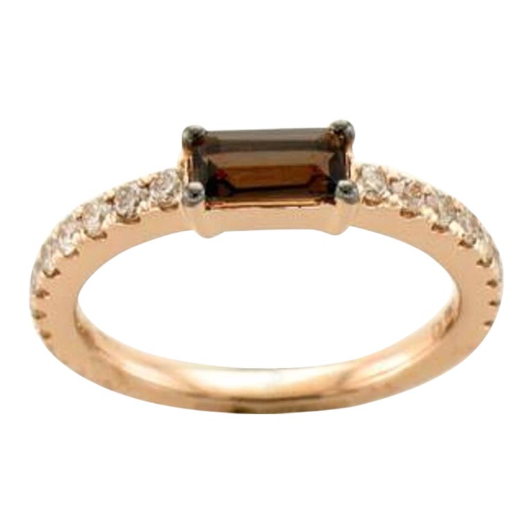 Le Vian Ring Featuring Chocolate Quartz Nude Diamonds Set For Sale