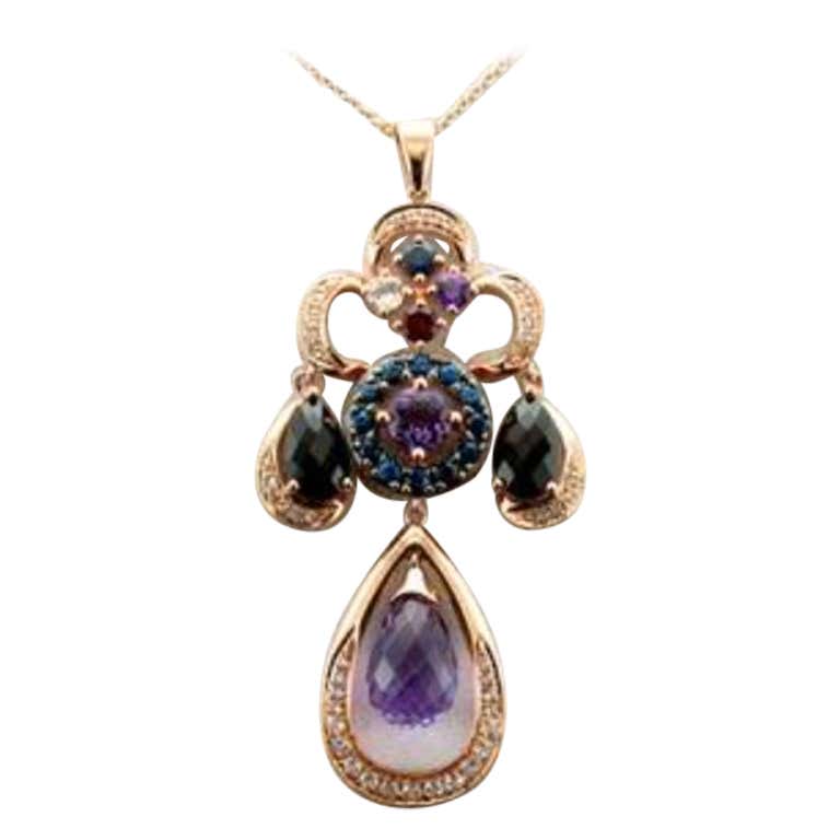 Grand Sample Sale Ring Featuring Raspberry Rhodolite, Grape Amethyst ...