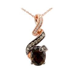 Le Vian Chocolatier Pendant Featuring Chocolate Quartz Chocolate Diamonds
