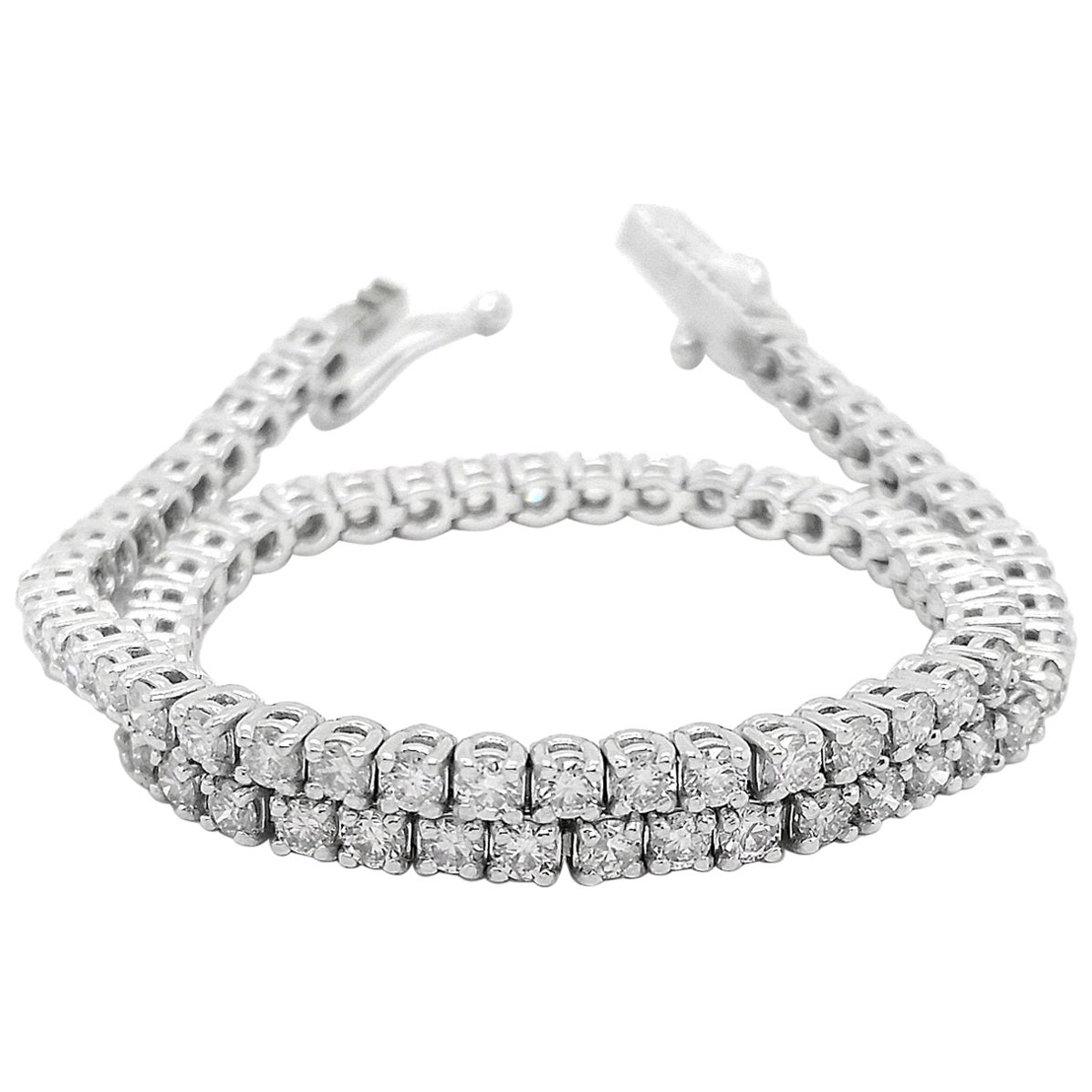 2.34ct Natural Diamond D-F Tennis Bracelet