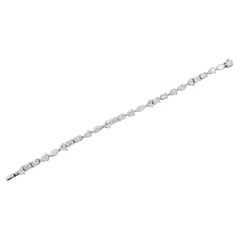 Emilio Jewelry GIA Certified 8.00 Carat Multi Shape Diamond Bracelet 