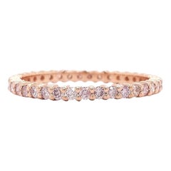 0.64ct Natural Light Pink Diamond Ring