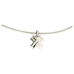 Tiffany & Co Estate X Signature Necklace Sterling Silver