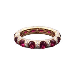 3.51 ct Ruby & Diamond Eternity Band