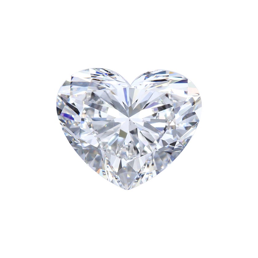 Alexander GIA Certified 4.02 Carat E VS2 Heart Cut Diamond For Sale