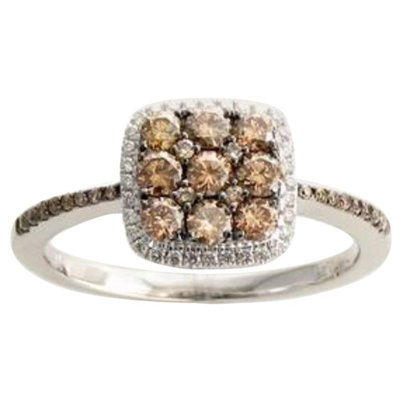 Grand Sample Sale Ring Featuring Chocolate Diamonds, Vanilla Diamonds Set