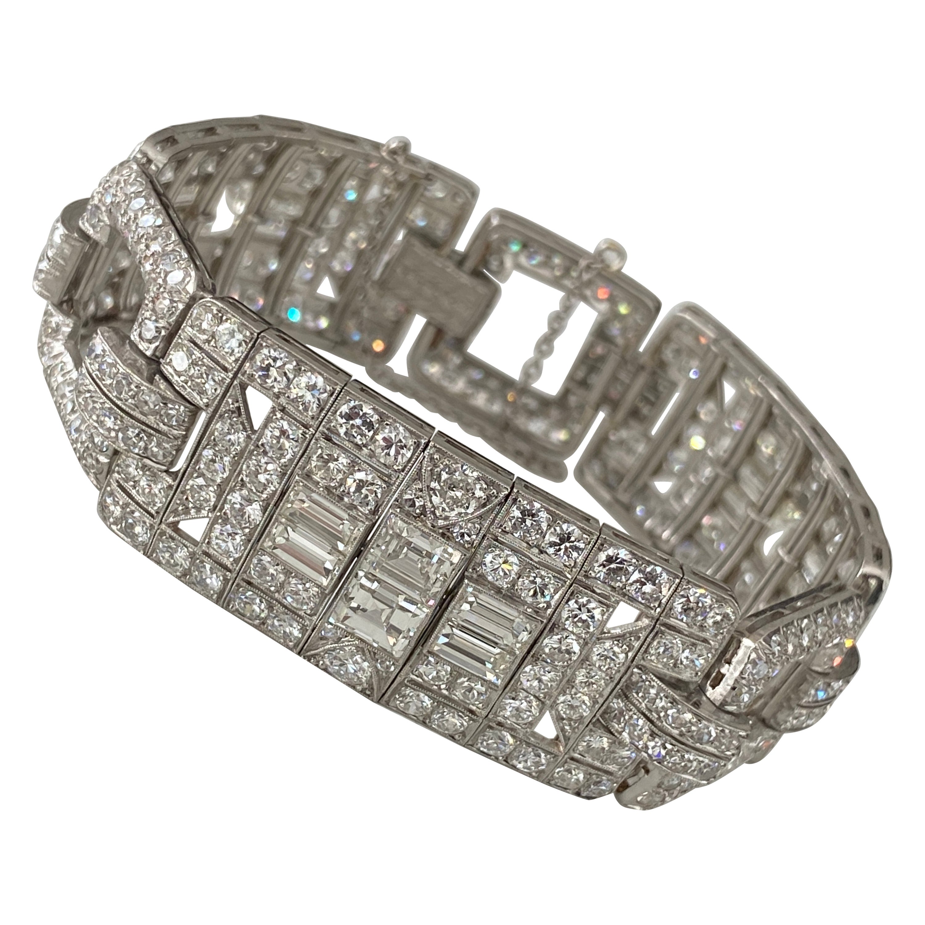 Art Deco Diamant-Gliederarmband