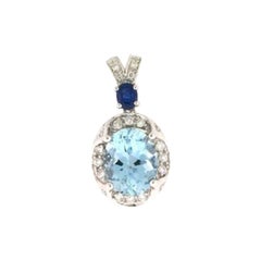 Le Vian Pendant Featuring Blueberry Sapphire, Sea Blue Aquamarine