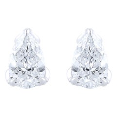 Harakh 0.92 Carat D-F Color IF-VS Clarity 18 Kt Diamond Stud Earrings