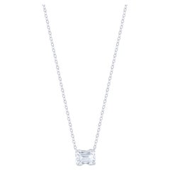 Harakh GIA Certified 0.70 Carat Solitaire Diamond Pendant Necklace in 18 Kt Gold