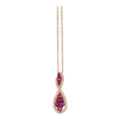 Le Vian Pendant Featuring Passion Ruby Vanilla Diamonds Set in 14k Strawberry