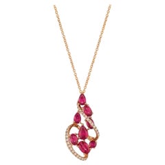Le Vian Pendant Featuring Passion Ruby Vanilla Diamonds Set in 14K Strawberry