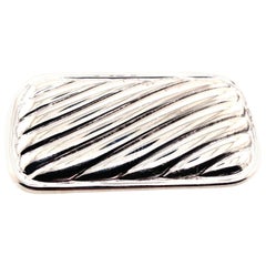 Used David Yurman Estate Large Cable Money Clip Sterling Silver