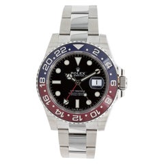 2022 Rolex Stainless GMT Master II 126710BLRO Pepsi Oyster Box & Papers Stickers