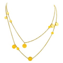 Hermes Gold "Confetti" Necklace