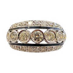 Used Amazing Design with 2, 28 Ct of Diamonds on Ring