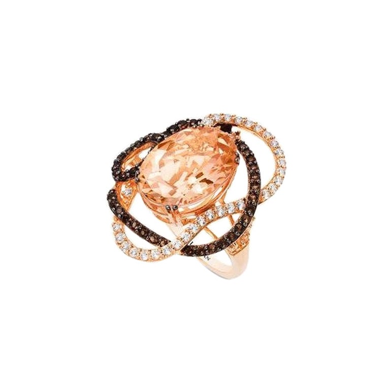 Le Vian Ring Featuring Peach Morganite, Vanilla Topaz For Sale