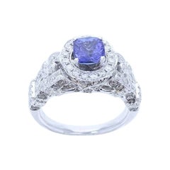 Le Vian Bridal Ring Featuring Blueberry Tanzanite Chocolate Diamonds, Vanilla