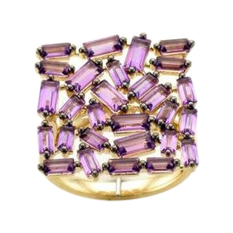 Le Vian Ring featuring Grape Amethyst set in 14K Honey Gold For Sale