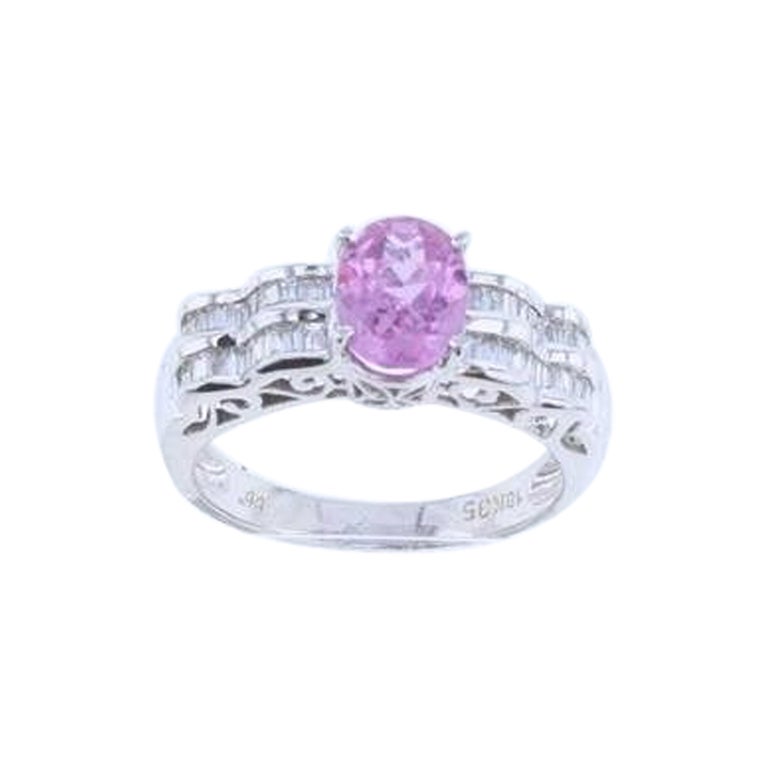 Le Vian Couture Ring Featuring Bubble Gum Pink Sapphire Vanilla Diamonds For Sale