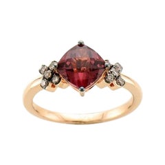 Le Vian Chocolatier Ring featuring Raspberry Rhodolite Chocolate Diamonds set