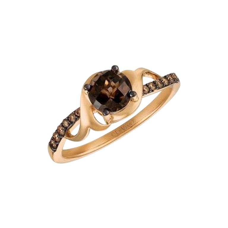 Le Vian Chocolatier Ring Featuring Chocolate Quartz Chocolate Diamonds, Vanilla