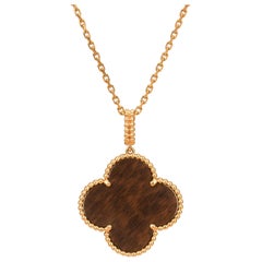 Van Cleef & Arpels LetterWood Magic Alhambra Pendant Necklace