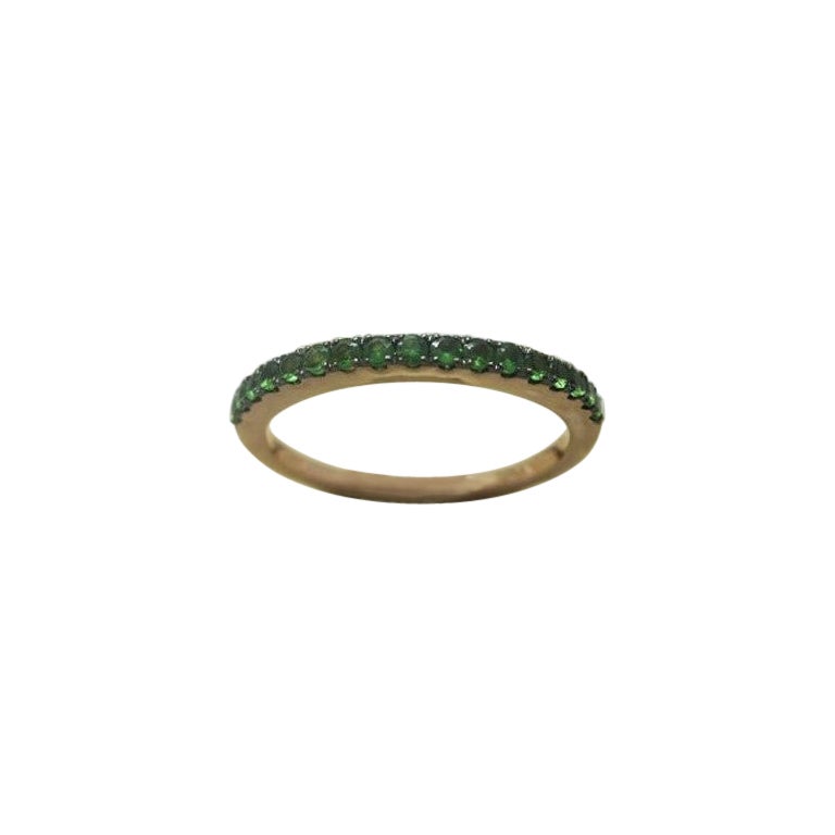 Le Vian Ring Featuring Pistachio Diopside Set in 14K Strawberry Gold For Sale