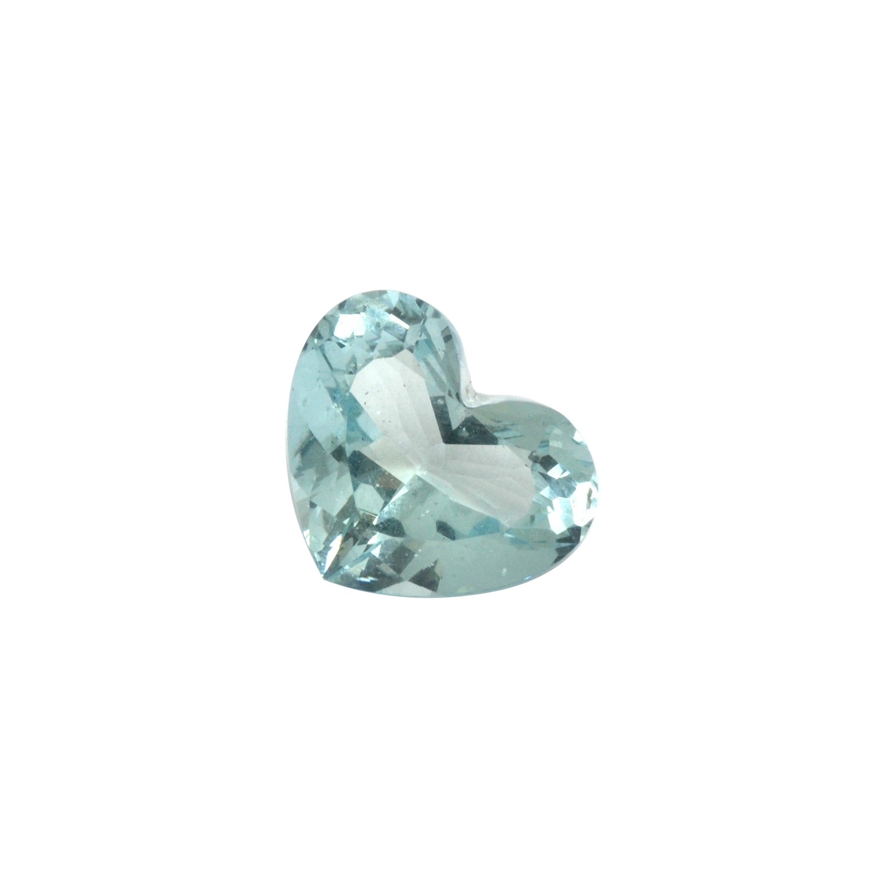 Aquamarine Heart Shape Gem 8.39 Carat Loose Stone For Sale