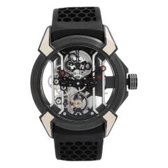 Jacob & Co. Epic X Racing Schwarze handgetriebene Titan-Herrenuhr EX100.21.WR.PY.A