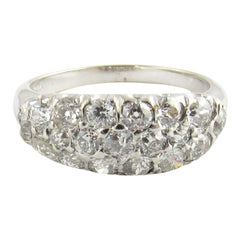 14 Karat White Gold Diamond Ring