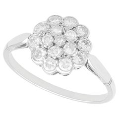 Rin en platine et diamants 0,51 carat des années 1920