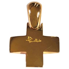 Pomellato Pendentif croix en or rose 18 carats
