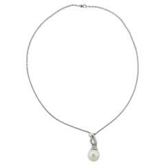 La Nouvelle Bague South Sea Pearl Diamond Gold Pendant Necklace